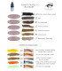Nuancier sourcils et correcteur pigments microblading maquillage permanent Cils Expert gamme hybride