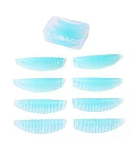 Pad en silicone pour le rehaussement de cils à effet cranté, baby doll  effet wispy