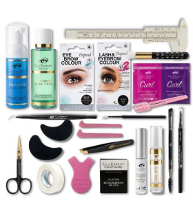 Kit rehaussement de cils curl cils et sourcils teinture lash btx pro